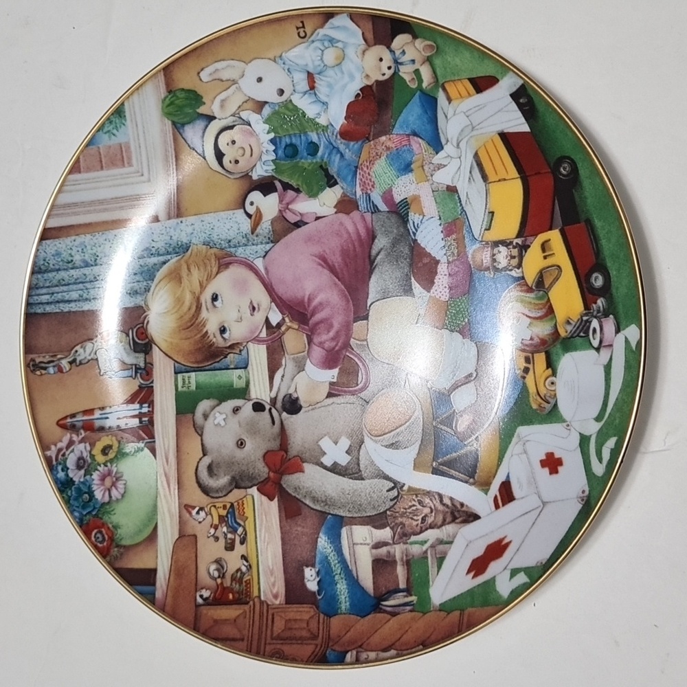 1984 Vintage Limited Edition Carol Lawson Collector Plate Little Doctor